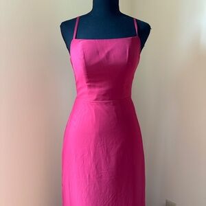 **AZAZIE* Maroon Sleeveless Evening Dress Size A2